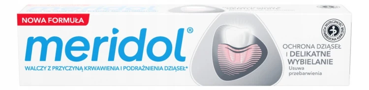 MERIDOL Pasta do zębów OCHRONA DZIĄSEŁ I DELIKATNE WYBIELANIE, 75 ml