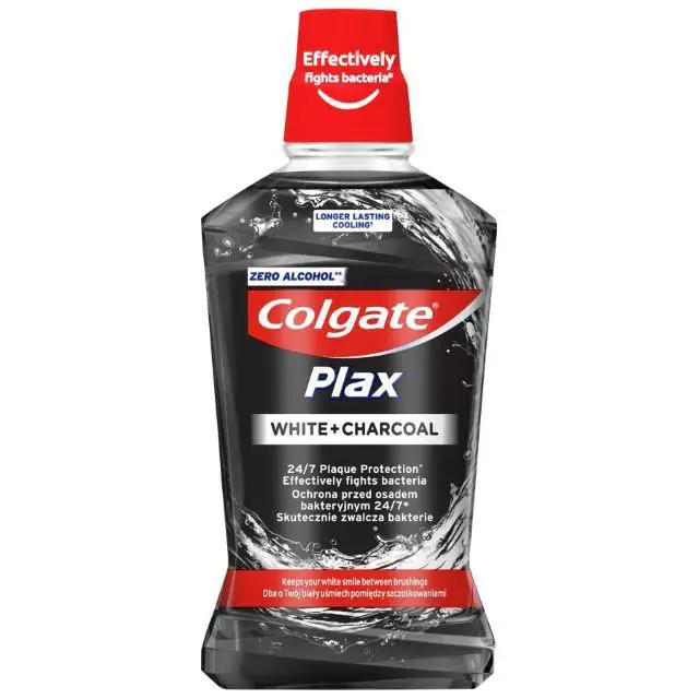 Colgate PLAX White&Protect CHARCOL Płyn do płukania jamy ustnej 500ml
