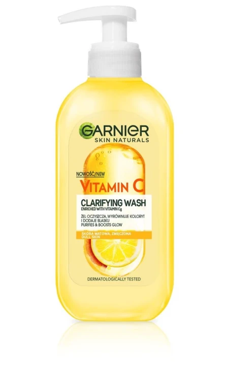 Garnier Skin Naturals Vitamin C żel oczyszczający do skóry matowej i zmęczonej 200ml