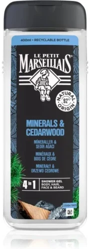 Le Petit Marseillais Minerały & Drzewo Cedrowe Żel pod prysznic 4w1 400ml