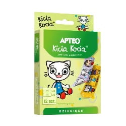 Zestaw plastrów dla dzieci Kicia Kocia (12szt.) APTEO