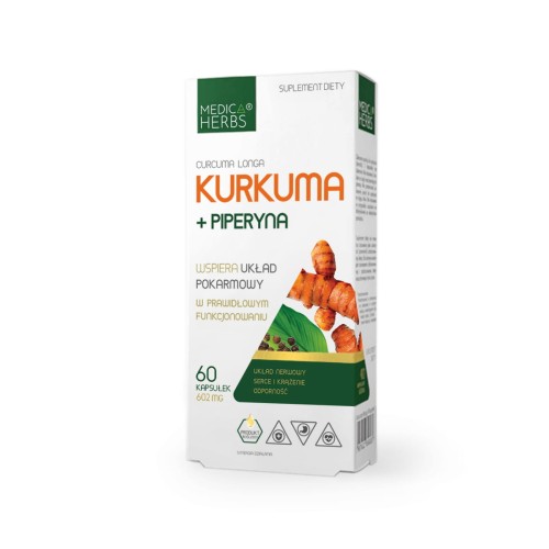 Kurkuma + Piperyna MEDICA HERBS (60kaps.)
