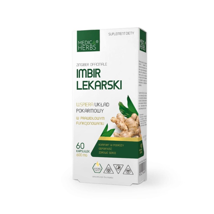 Imbir lekarski MEDICA HERBS (60kaps.)
