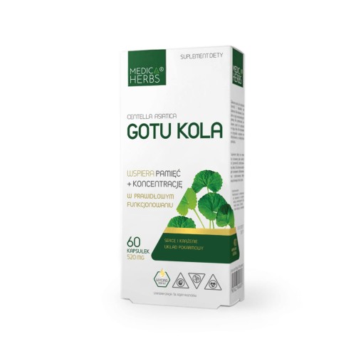 Gotu kola MEDICA HERBS (60kaps.)