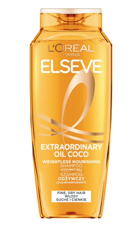 Loreal Elseve Extraordinary Oil Coco Odżywczy Szampon do Mycia Włosów 400ml