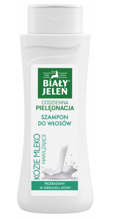Biały Jeleń Szampon do włosów nawilżający kozie mleko 300ml
