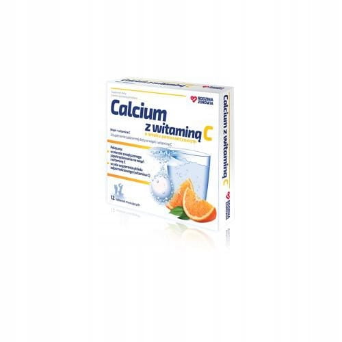 Calcium z witaminą C 12 tabl.mus Rodzina Zdrowia