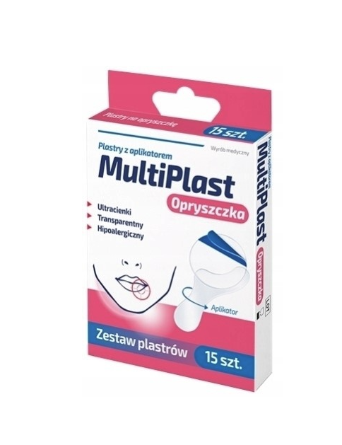 MultiPlast Plastry z aplikatorem Opryszczka 15 szt.
