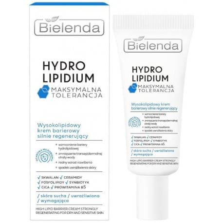 Bielenda Hydro Lipidium Maksymalna Tolerancja wysokolipidowy krem barierowy silnie regenerujący 50ml