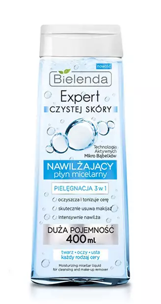 Bielenda Expert Czystej Skóry Nawilżający Płyn Micelarny 400ML
