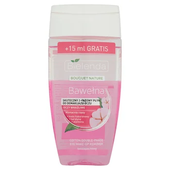 Bielenda Bouquet Nature Bawełna Skuteczny 2-Fazowy Płyn do Demakijażu Oczu 140ML