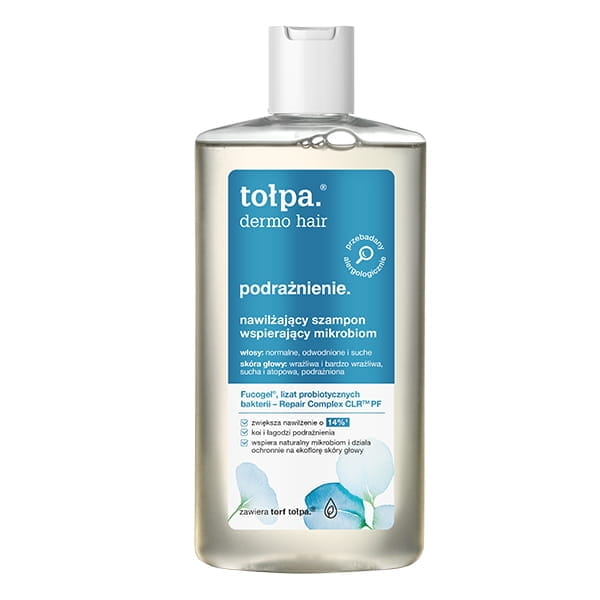 Tołpa Dermo Hair podrażnienie Szampon nawilżający Wspierający Mikrobiom