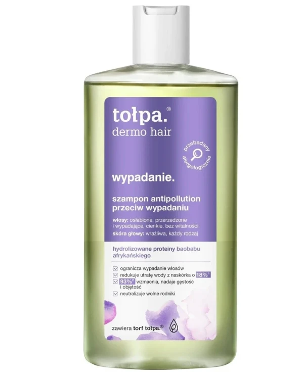 Tołpa Dermo Hair Wypadanie Szampon Antipollution przeciw wypadniu włosów