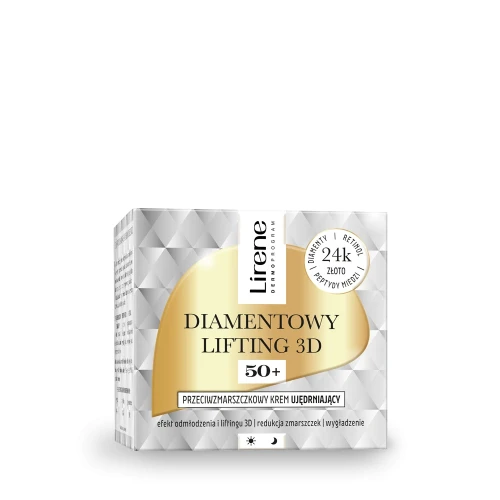 Lirene DIAMENTOWY LIFTING 3D Przeciwzmarszczkowy krem regenerujący 60+ 50 ml