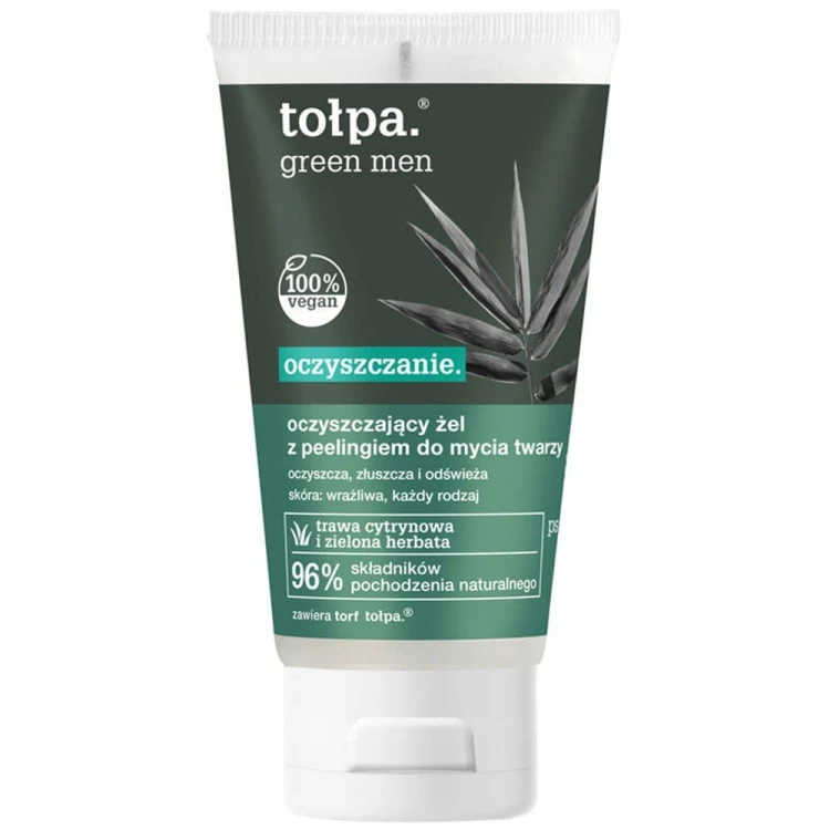 Tołpa Green Men żel-peeling oczyszczający do mycia twarzy, 150 ml
