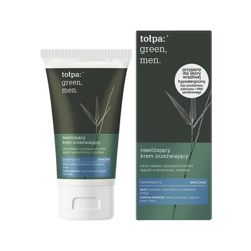 Tołpa Green Men intensywnie nawilżający krem łagodzący do twarzy vegan 50 ml