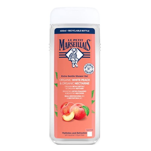 Le Petit Marseillais Żel pod prysznic biała brzoskwinia bio & nektarynka 400 ml