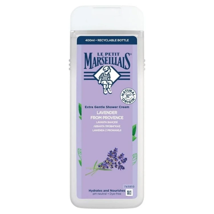 Le Petit Marseillais Extra Gentle Shower Cream krem pod prysznic Lavender From Provence 400ml
