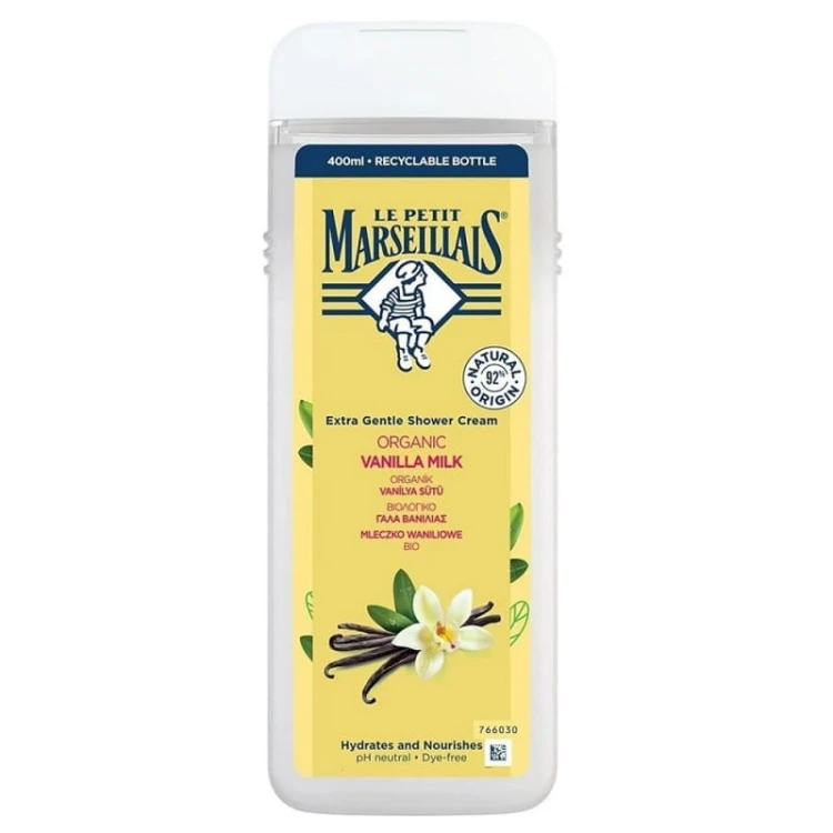 Le Petit Marseillais Organic Vanilla Milk Shower Gel żel pod prysznic 400ml