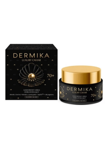 Dermika Luxury Caviar Kawiorowy Krem odbudowujący 70+ dzień/noc 50ml
