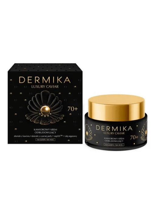 Dermika Luxury Caviar Kawiorowy Krem odbudowujący 70+ dzień/noc 50ml
