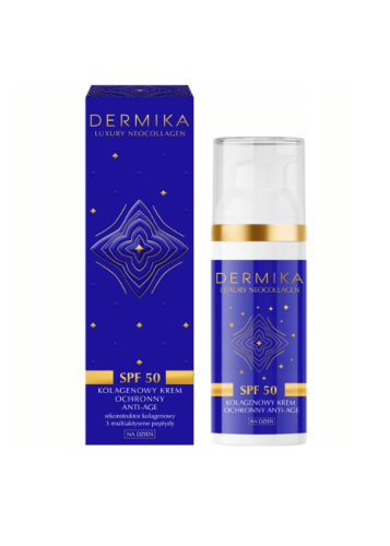 Dermika Luxury Neocollagen Kolagenowy krem ochronny anti-age SPF50 na dzień 50ml
