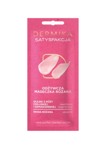 Dermika Satysfakcja Odżywcza maseczka różana do twarzy 10ml