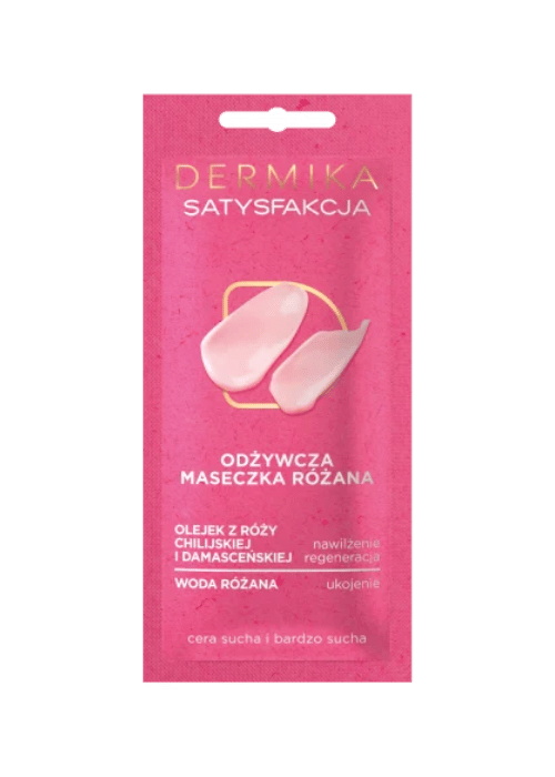 Dermika Satysfakcja Odżywcza maseczka różana do twarzy 10ml