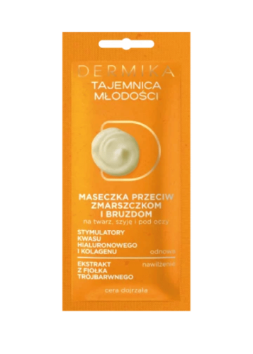 Dermika Tajemnica Młodości Maseczka do twarzy przeciw zmarszczkom i bruzdom 10ml