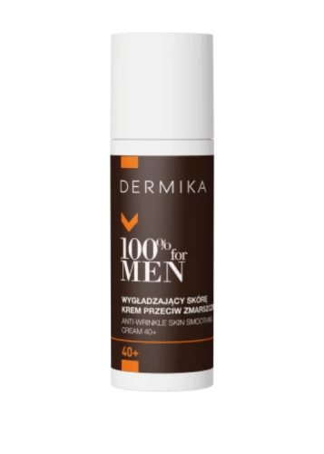 Dermika 100% For Men Krem wygłądzający skórę przeciw zmarszczkom 40+ dzień/noc 50ml