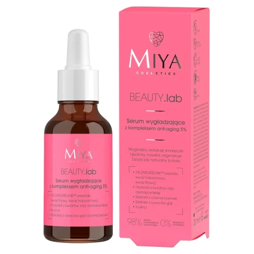 Miya Beauty.Lab Serum Wygładzające z kompleksem anti-aging 5% 30ml
