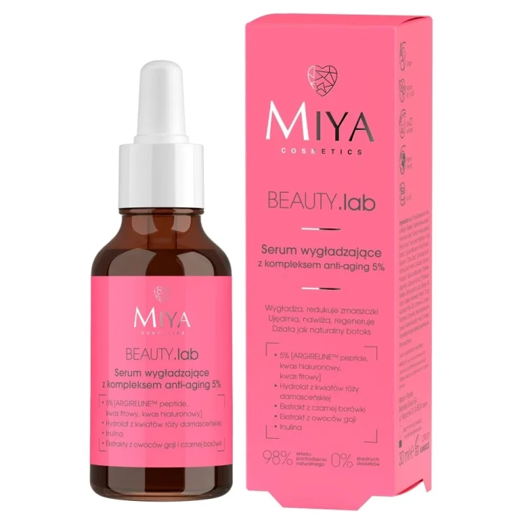 Miya Beauty.Lab Serum Wygładzające z kompleksem anti-aging 5% 30ml