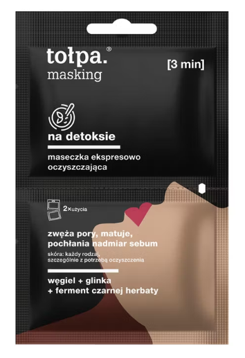 TOŁPA MASKING Na detoksie maseczka ekspresowo oczyszczająca, 2x5ml