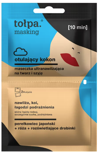 Tołpa Masking maseczka ultranawilżająca na twarz i szyję, 2 x 5 ml