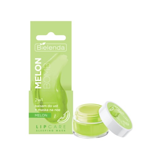Bielenda Balsam do ust + maska na noc Melon bomb 2w1