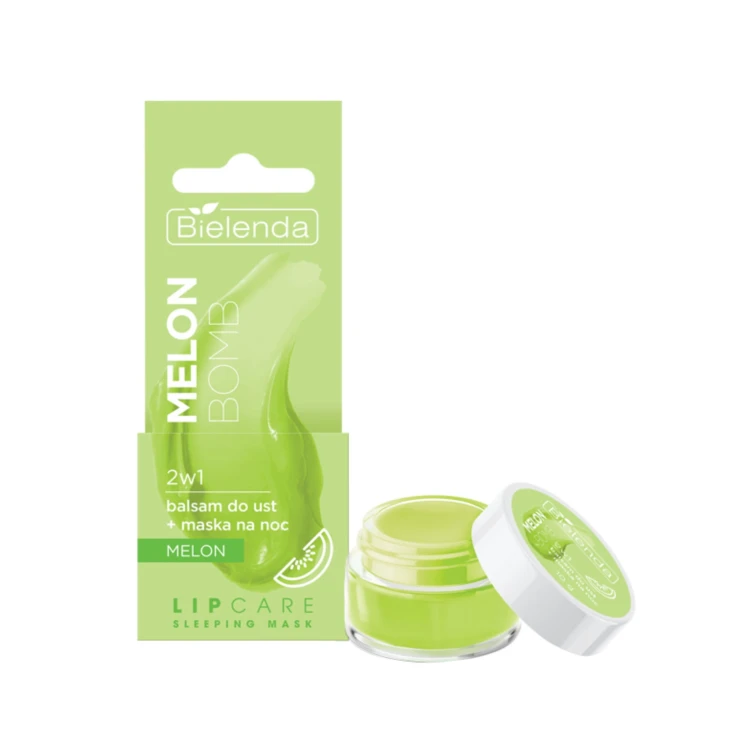 Bielenda Balsam do ust + maska na noc Melon bomb 2w1