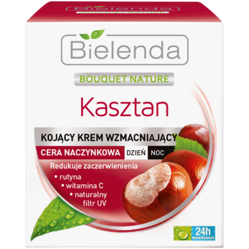 Bielenda Bouquet Nature Kasztan Kojący Krem Wzmacniający Dzień/Noc 50ML