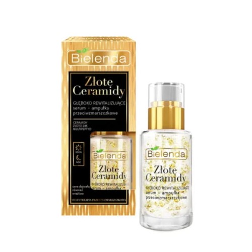 Bielenda Złote Ceramidy Rewitalizujące Serum Przeciwzmarszczkowe Na Dzień/Noc 15ML