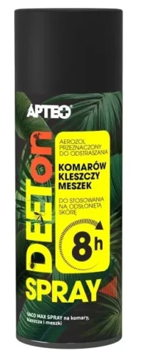 DEETon, spray na komary, kleszcze i meszki APTEO, 30% DEET, 170 ml