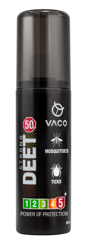 VACO STRONG 50 Płyn na kleszcze, komary i meszki DEET 50% - 80 ml