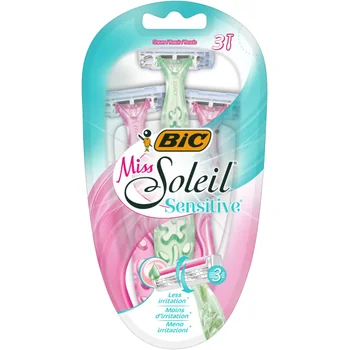 BiC Miss Soleil Sensitive 3-Ostrzowa Maszynki do Golenia Damskie 3 Sztuki