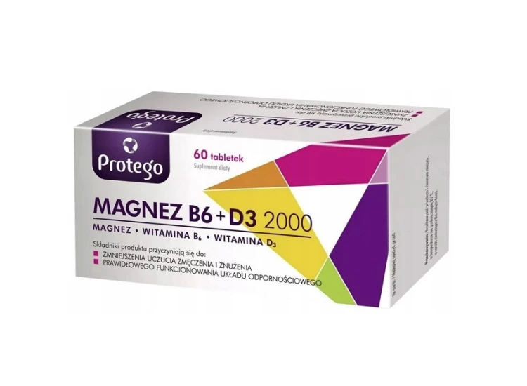 Protego Magnez B6+D3 2000  60 tabl.
