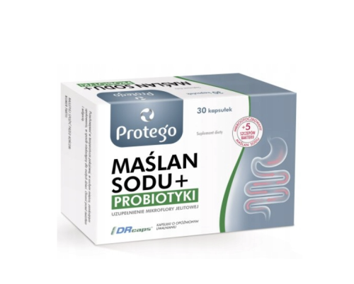 Protego Maślan Sodu+ probiotyki 30 kaps.