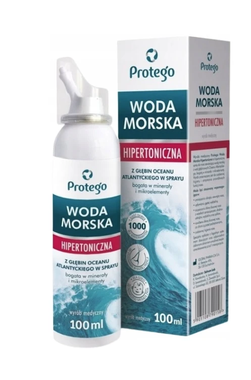 Protego Woda Morska Hipertoniczna BOV 100 ml spray do nosa