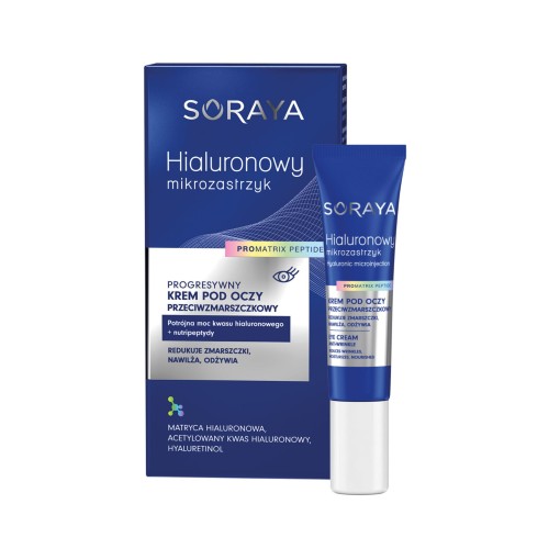 Soraya Hialuronowy Mikrozastrzyk Krem Przeciwzmarszczkowy pod Oczy 15ml