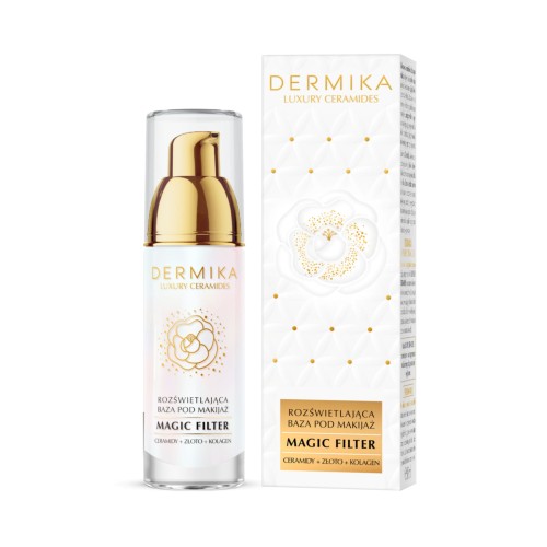 Dermika Luxury Ceramides Rozświetlająca baza pod makijaż Magic Filter