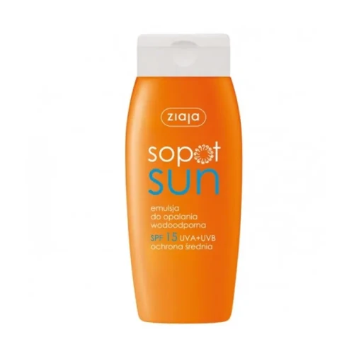 Ziaja Sopot Sun SPF15 UVA + UVB Emulsja do Opalania Wodoodporna 150ml
