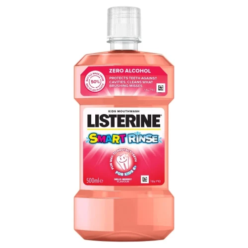 Listerine Smart Rinse Berry płyn do płukania jamy ustnej