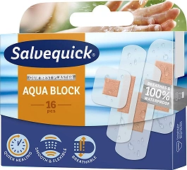 Salvequick Plastry Aqua Block wodoodporne 16 szt.