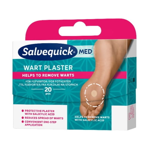 Salvequcik Plastry Med Wart na kurzajki na stopach 20szt.